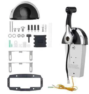 VEVOR Boat Throttle Control, 8M0059686 Top-Mounted Outboard Remote Control Box for Mercury PT 2-Stroke, Marine Throttle Control Gear Box with Power Trim Switch