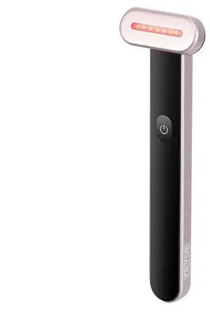 VEVOR Red Light Therapy Wand for Face and Neck, 3-in-1 LED Facial Wand Red Light Therapy Device with Heating Therapy| Vibrating Facial Massage, Portable LED Beauty Wand
