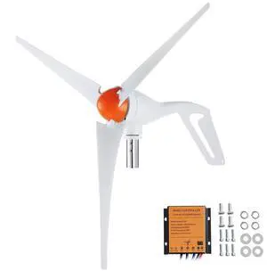 VEVOR 500W Wind Turbine Generator, 12V Wind Turbine Kit, 3-Blade Wind Power Generator with MPPT Controller, Adjustable Windward Direction & 2.5m/s Start Wind Speed, Suitable for Home, Farm, RVs, Boats