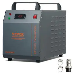 VEVOR  Industrial Water Chiller, CW-3000, 80W Air-Cooled Industrial Water Cooler Cooling System with 12 L Water Tank Capacity 12 L/min Maximum Flow Rate, for Laser Engraving Machine Cooling Machine