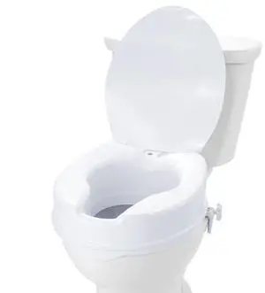 VEVOR Raised Toilet Seat, 4" Height Raised, 300 lbs Weight Capacity, Universal Toilet Seat Riser, Screw Rod Locking, with Toilet Seat, for Elderly, Handicap, Patient, Pregnant, Medical VEVOR Raised Toilet Seat, 4" Height Raised, 300 lbs Weight Capacity, Universal Toilet Seat Riser, Screw Rod Locking, with Toilet Seat, for Elderly, Handicap, Patient, Pregnant, Medical