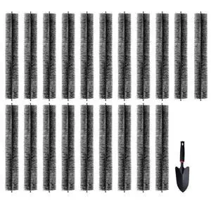 VEVOR Gutter Brush, 60 Feet Total Length 5.25 inch Diameter Gutter Cleaning Tools, Ground-Level Gutter Brush Leaf Guard for 5 Inch Gutters, Easily Clear roof Leaves and Debris, 20 Pack