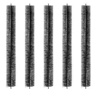 VEVOR Gutter Brush, 15 Feet Total Length 4.33 inch Diameter Gutter Cleaning Tools, Ground-Level Gutter Brush Leaf Guard for 5 Inch Gutters, Easily Clear roof Leaves and Debris, 5 Pack