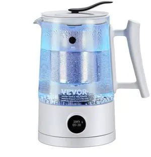 VEVOR Hydrogen Water Pitcher Generator, 1.5 L / 52.8 oz Large Capacity Hydrogen Generator Water Kettle, SPE and PEM Technology, Hydrogen Rich Water Ionizer Machine for Brewing Coffee or Tea