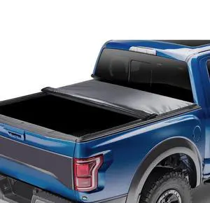 VEVOR Truck Bed Cover, Roll Up Truck Bed Tonneau Cover, Compatible with 2009-2024 Ford F-150 Styleside Bed, for 5.5 x 5.4 ft Bed, Soft PVC material, 100% Bed Access Roll Up Tonneau Cover