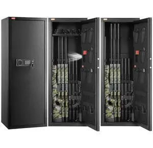 VEVOR  10-12 Rifles Gun Safe, Rifle Safe with Lock & Digital Keypad, Quick Access Tall Gun Storage Cabinet with Removable Shelf, Rifle Cabinet for Home Rifle and Shotguns