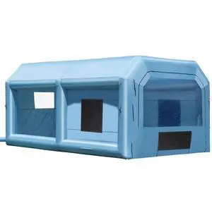 VEVOR  Inflatable Paint Booth, 21 x 13.5 x 9.8 ft Inflatable Spray Booth, with 1100W Powerful Blower and Air Filter System, Large Furniture Painting, Portable Car Paint Booth for Medium-Sized Vehicles