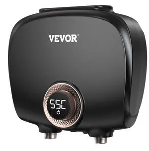 VEVOR Tankless Water Heater Electric, 7kw On Demand Instant Under Sink Water Boiler, Digital Temperature Display & Easy Installation & 24-Hour Water Supply, For Kitchen Bathroom Faucet And Shower