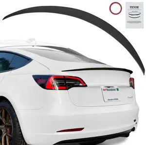 VEVOR GT Wing Car Spoiler, 48.2 inch Spoiler, Compatible with Tesla Model 3, High Strength ABS Material, Baking Paint, Car Rear Spoiler Wing, Racing Spoilers for Cars, Matte Black