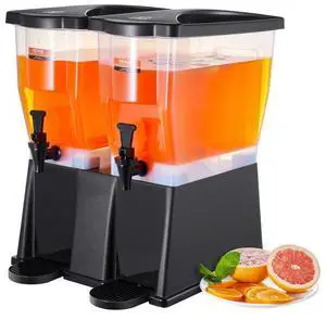 VEVOR  Beverage Dispenser, 3 Gallon x 2 Drink Dispensers for Parties, Plastic Juice Dispenser with Stand Spigot Lid, Iced Tea Lemonade Juice Water Dispenser, for Restaurants, Hotels, Parties