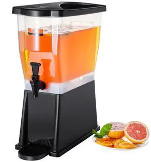 VEVOR  Beverage Dispenser, 3 Gallon Drink Dispenser for Parties, Plastic Juice Dispenser with Stand Spigot Lid, Iced Tea Lemonade Juice Water Dispenser, for Restaurants, Hotels, Parties