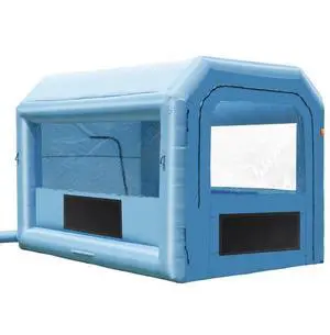 VEVOR Inflatable Paint Booth, 13.1 x 9.8 x 9 ft Inflatable Spray Booth, with 750W Powerful Blower and Air Filter System, Portable Car Paint Booth for Motorcycle, Bicycle, Auto Part Painting