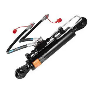 VEVOR  Hydraulic Top Link Cat. 2-28-5/16 in, 19-11/16~28 in), Hydraulic Cylinder with 2 Hoses & G3/8" Check Valve