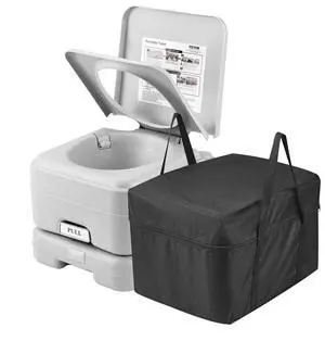 VEVOR Portable Toilet for Camping, Porta Potty with 3.2 Gal Waste Tank & 3.2 Gal Flush Tank, Push-Button Pressurized Flush Commode, Leak-proof and Odourless Travel Toilet for Adults Kids Camping Car