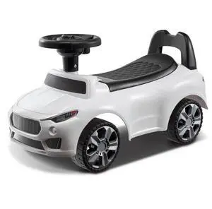VEVOR Ride On Push Car for Toddlers, Ages 1-3, Ride Racer, Sit to Stand Toddler Ride On Toy, Classic Kids Ride On Car with Music Steering Wheel & Under Seat Storage, Ride On Toy for Boys Girls, White