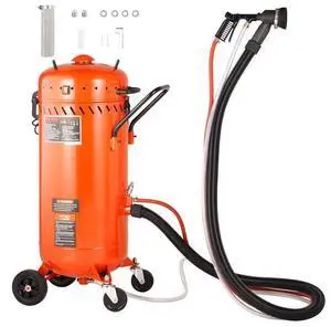 VEVOR 28 Gallon Vacuum Sand Blaster, Dustless Sandblaster with Built-in 1200W Vacuum System for Dust Control and Abrasive Recycle, 60-110 PSI Heavy Duty Abrasive Blasting Machine