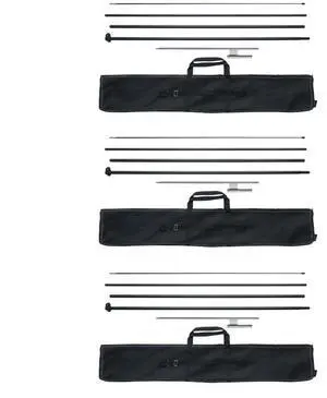 VEVOR Feather Flag Pole Kit 3 Packs Swooper Flag Pole 16.3 ft with Ground Stakes