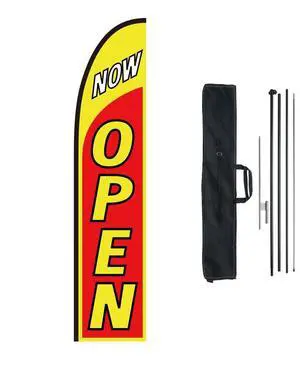 VEVOR Open Flags for Business Advertising Flags for Outside Banner Flag and Pole