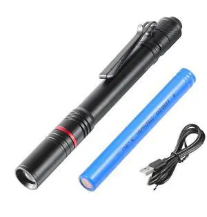 VEVOR 5.9 Inch Rechargeable Penlight 300 lumens 3 Lighting Modes Pocket Penlight