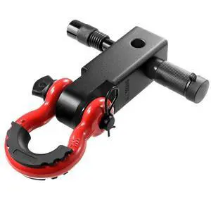 VEVOR 2" Trailer Shackle Hitch Receiver D-Ring Recovery for Truck Jeep 66000 lbs