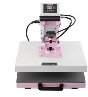 VEVOR Heat Press Machine 15x15 in Slide Out Heat Transfer Machine T-Shirts Pink