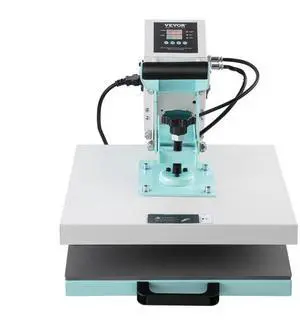 VEVOR Heat Press Machine 15x15 in Slide Out Heat Transfer Machine T-Shirts Green