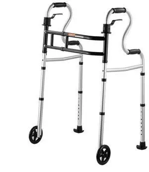 VEVOR Folding Walker Stand-Assist Folding Walkers with Adjustable Height & Width