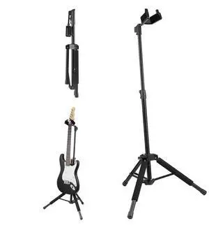VEVOR Tripod Guitar Stand Floor-Standing Foldable 35.4-47.2 in Adjustable Height