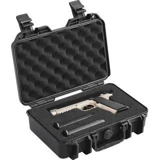 VEVOR Hard Pistol Cases with Pre-cut PU Foam Lockable Pistol Case for 1 Pistol