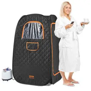 VEVOR 1200W Personal Steam Sauna Tent Loss Weight Detox Therapy Spa Compact