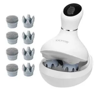 VEVOR Electric Scalp Massager Rechargeable Head Massager Waterproof Portable