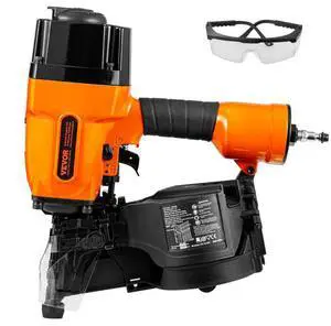 VEVOR  MCN90 Coil Framing Nailer 1-3/4" to 3-1/2" 15 Degree Pneumatic Nail Gun