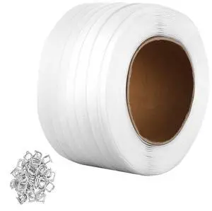 VEVOR Packaging Woven Strapping Roll 3/4" x 0.03" x 1640' Banding Strap 1763 lbs