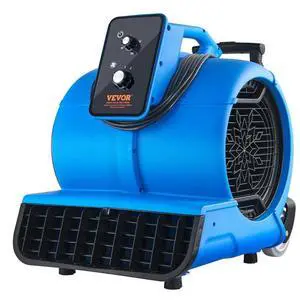 VEVOR  Floor Blower 1560 RPM 4000 CFM Air Mover with 3 Blowing Angles 3-Speeds