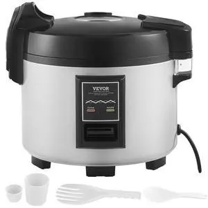 VEVOR  Commercial Rice Cooker 70-Cup Non-Stick Pot 15L 12H Keep Warm Restaurant