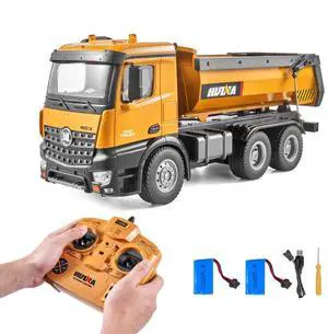 VEVOR Christmas Gift! RC Remote Control Dump Truck Toy Construction Vehicle Toy 10CH 1:14 Scale