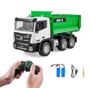 VEVOR Christmas Gift! RC Remote Control Dump Truck Toy Construction Vehicle Toy 9CH 1:18 Scale