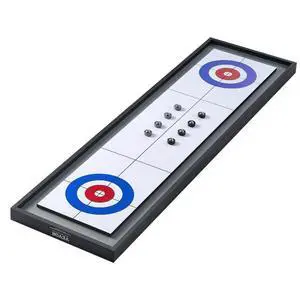 VEVOR 45" Shuffleboard and Curling 2 in 1 Board Game Portable Tabletop Set