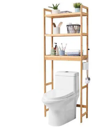 VEVOR Over the Toilet Storage 3-Tier Bathroom Shelf Rack Space Saver Organizer