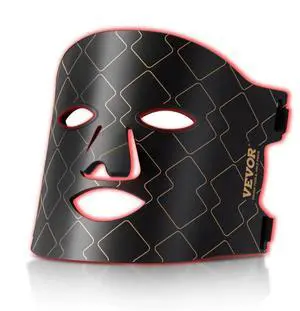 VEVOR Red Light Therapy for Face LED Face Mask Light Therapy with 3 Wavelengths