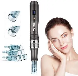 VEVOR Professional Microneedling Pen 6-Speed Electric Beauty Pen with 6 Needles