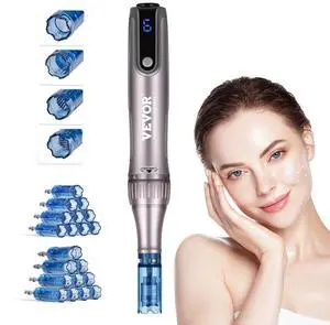 VEVOR M8S Professional Microneedling Pen 6-Speed Electric Beauty Pen 20 Needles
