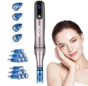 VEVOR M8S Professional Microneedling Pen 6-Speed Electric Beauty Pen 12 Needles