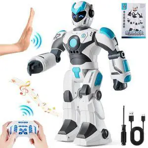 VEVOR  RC Robot Toy Talking Dancing Gesture and Voice Remote Control Programmable