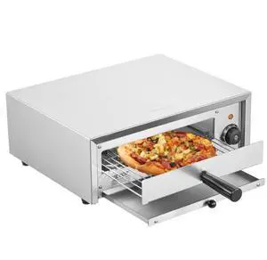 VEVOR Electric Pizza Oven 12-inch 1500W 122-662 Temp Range Removable Crumb Tray