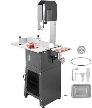 VEVOR  850W Commercial Electric Meat Bandsaw Stainless Steel Bone Sawing Machine