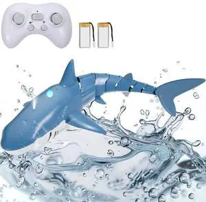 VEVOR Christmas gifts! Remote Control Shark Toy 2.4 GHz High Speed RC Boat for Kids Adults Gift
