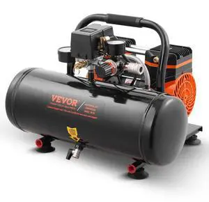 VEVOR Air Compressor Compact Portable Oil Free Compressor 2 Gallon 8bar