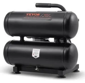 VEVOR  Air Compressor Compact Portable Oil Free Compressor 4.6 Gallon 90 PSI