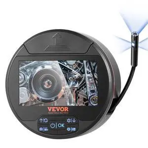 VEVOR  Borescope Triple Lens Endoscope Camera with 4.3" IPS Screen 8 + 2 Lights